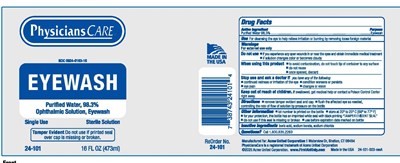 Drug Facts Label - PC Eyewash 2025